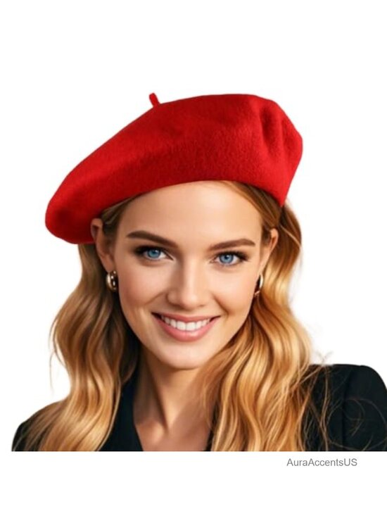 Accessories - Wool Beret Hat French Parisian Style Slim Fit Winter Accessory